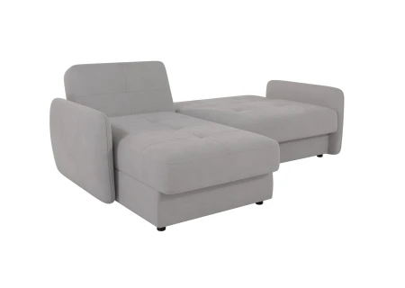 Elijah - Modernes Ecksofa mit Ottomane und Schlaffunktion