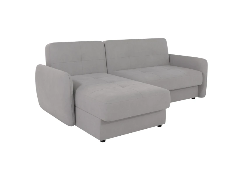 Elijah - Modernes Ecksofa mit Ottomane und Schlaffunktion