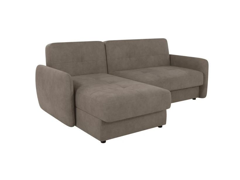 Elijah - Modernes Ecksofa mit Ottomane und Schlaffunktion