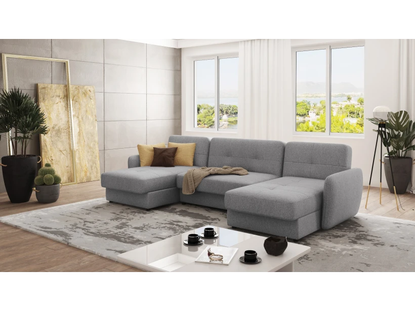 Elijah - Wohnlandschaft mit Schlaffunktion und Bettkasten