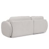 Candy - Modernes Ecksofa in L-Form mit Schlaffunktion und Stauraum aus Bouclé-Stoff, abgerundetes Design und hoher Sitzkomfort