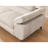 Bonnie - Ecksofa mit Schlaffunktion und Bettkasten aus Cord-Stoff mit verstellbaren Kopfstützen und Armlehne