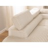 Bonnie - Ecksofa mit Schlaffunktion und Bettkasten aus Cord-Stoff mit verstellbaren Kopfstützen und Armlehne