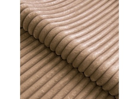 Bonnie - Ecksofa mit Schlaffunktion und Bettkasten aus Cord-Stoff mit verstellbaren Kopfstützen und Armlehne