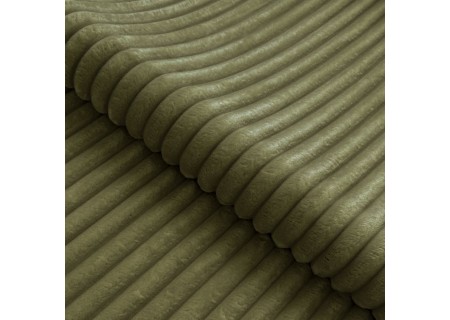 Bonnie - Ecksofa mit Schlaffunktion und Bettkasten aus Cord-Stoff mit verstellbaren Kopfstützen und Armlehne