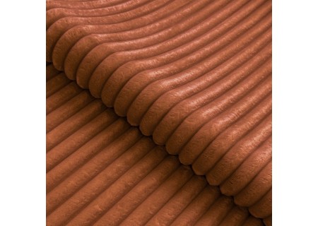 Bonnie - Ecksofa mit Schlaffunktion und Bettkasten aus Cord-Stoff mit verstellbaren Kopfstützen und Armlehne