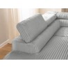 Bonnie - Ecksofa mit Schlaffunktion und Bettkasten aus Cord-Stoff mit verstellbaren Kopfstützen und Armlehne