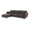 Patrick - Modernes Ecksofa mit Silber Metall Füßen