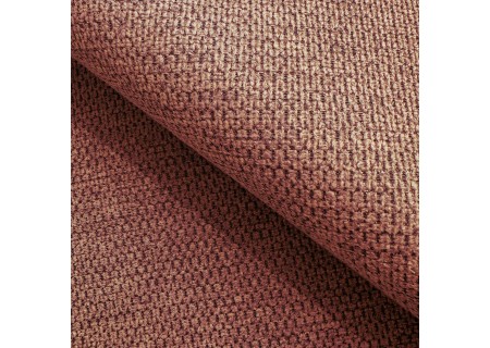 Bubble - Ecksofa mit Schlaffunktion und Hocker mit losen Rückenkissen und Sitzfläche in Bubble-Optik aus weichem Strukturstoff