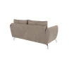 Patrick - Modernes Sofa 2-Sitzer mit Silber Metall Füßen