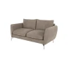 Patrick - Modernes Sofa 2-Sitzer mit Silber Metall Füßen