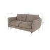 Patrick - Modernes Sofa 2-Sitzer mit Silber Metall Füßen