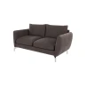 Patrick - Modernes Sofa 2-Sitzer mit Silber Metall Füßen