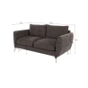 Patrick - Modernes Sofa 2-Sitzer mit Silber Metall Füßen