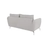 Patrick - Modernes Sofa 2-Sitzer mit Silber Metall Füßen
