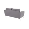 Patrick - Modernes Sofa 2-Sitzer mit Silber Metall Füßen