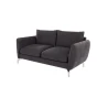 Patrick - Modernes Sofa 2-Sitzer mit Silber Metall Füßen