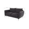 Patrick - Modernes Sofa 2-Sitzer mit Silber Metall Füßen