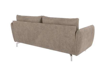 Patrick - Modernes Sofa 3-Sitzer mit Silber Metall Füßen