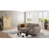 Patrick - Modernes Sofa 3-Sitzer mit Silber Metall Füßen