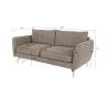 Patrick - Modernes Sofa 3-Sitzer mit Silber Metall Füßen