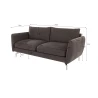 Patrick - Modernes Sofa 3-Sitzer mit Silber Metall Füßen