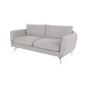Patrick - Modernes Sofa 3-Sitzer mit Silber Metall Füßen