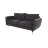 Patrick - Modernes Sofa 3-Sitzer mit Silber Metall Füßen