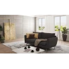 Patrick - Modernes Sofa 3-Sitzer mit Silber Metall Füßen