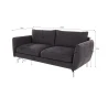 Patrick - Modernes Sofa 3-Sitzer mit Silber Metall Füßen