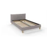 Gabriella - Polsterbett Boucle Stoff Füße aus Massivholz
