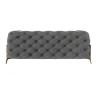 Natalie - Chesterfield Sofa 2-Sitzer mit Goldene Metall Füßen