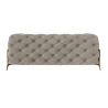 Natalie - Chesterfield Sofa 2-Sitzer mit Goldene Metall Füßen