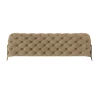Natalie - Chesterfield Sofa 3-Sitzer mit Goldene Metall Füßen