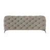 Paul - Chesterfield Sofa 2-Sitzer mit Silber Metall Füßen