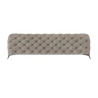 Paul - Chesterfield Sofa 3-Sitzer mit Silber Metall Füßen