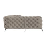 Paul - Chesterfield Ecksofa mit Silber Metall Füßen