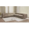 Paul - Chesterfield Ecksofa mit Silber Metall Füßen