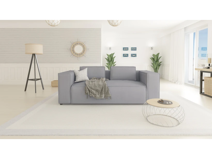 Victor - Modernes Sofa 2 sitzer mit weichem Sitz