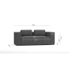 Noord - Modernes Sofa 2 sitzer mit weichem Sitz