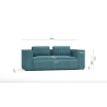Noord - Modernes Sofa 2 sitzer mit weichem Sitz