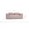 Noord - Modernes Sofa 2 sitzer mit weichem Sitz