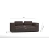 Noord - Modernes Sofa 2 sitzer mit weichem Sitz