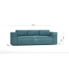 Noord - Modernes Sofa 3 sitzer mit weichem Sitz