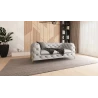 Carson - Chesterfield Sofa 2-Sitzer mit Goldene Metall Füßen