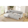 Owen - Ecksofa mit Schlaffunktion und Bettkasten in scandinavischem Design