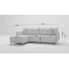 Owen - Ecksofa mit Schlaffunktion und Bettkasten in scandinavischem Design