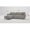 Owen - Ecksofa mit Schlaffunktion und Bettkasten in scandinavischem Design