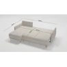 Owen - Ecksofa mit Schlaffunktion und Bettkasten in scandinavischem Design