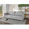 Calais - Modernes Sofa 3-Sitzer mit Schwarz Metall Füßen aus Luxusmicrofaser